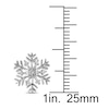 Thumbnail Image 2 of Snowflake Earrings 1/20 ct tw Diamonds Sterling Silver