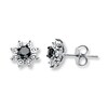 Thumbnail Image 0 of Black Diamond Earrings 1/2 ct tw Diamonds Sterling Silver