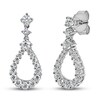 Thumbnail Image 1 of Diamond Dangle Earrings 1 ct tw Round-cut 14K White Gold