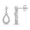 Thumbnail Image 2 of Diamond Dangle Earrings 1 ct tw Round-cut 14K White Gold