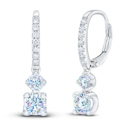 THE LEO First Light Diamond Earrings 3/4 ct tw Round 14K White Gold