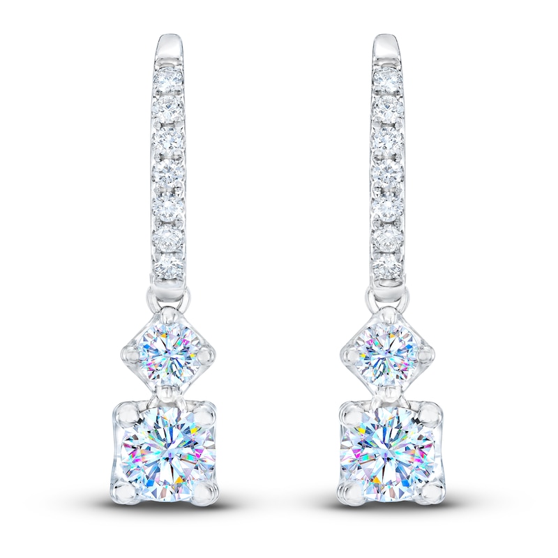 Main Image 2 of THE LEO First Light Diamond Earrings 3/4 ct tw Round 14K White Gold