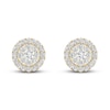 Thumbnail Image 3 of Diamond Stud Earrings 1/2 ct tw Round 10K Yellow Gold