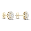 Thumbnail Image 4 of Diamond Stud Earrings 1/2 ct tw Round 10K Yellow Gold