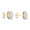 Thumbnail Image 3 of Diamond Stud Earrings 1/2 ct tw Round 10K Yellow Gold