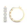 Thumbnail Image 0 of Diamond Hoop Earrings 2 ct tw Round 14K Yellow Gold