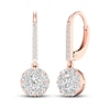 Thumbnail Image 1 of Diamond Earrings 1 ct tw Round 14K Rose Gold