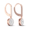 Thumbnail Image 4 of Diamond Earrings 1 ct tw Round 14K Rose Gold