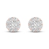 Thumbnail Image 3 of Diamond Stud Earrings 1 1/2 ct tw Round 14K Rose Gold