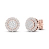 Thumbnail Image 0 of Diamond Stud Earrings 1/2 ct tw Round 10K Rose Gold