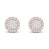 Thumbnail Image 3 of Diamond Stud Earrings 1/2 ct tw Round 10K Rose Gold