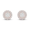 Thumbnail Image 2 of Diamond Stud Earrings 1/2 ct tw Round 10K Rose Gold