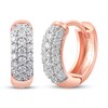 Thumbnail Image 0 of Diamond Earrings 1/4 ct tw Round 10K Rose Gold