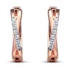 Thumbnail Image 3 of Diamond Earrings 1/20 ct tw Round 10K Rose Gold