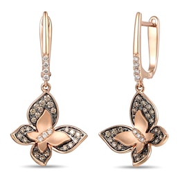 Le Vian Diamond Earrings 1/2 ct tw 14K Strawberry Gold