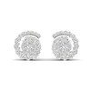 Thumbnail Image 3 of Diamond Earrings 1/2 ct tw Round 14K White Gold