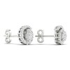 Thumbnail Image 3 of Diamond Earrings 1/2 ct tw Round 14K White Gold