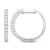 Thumbnail Image 2 of Diamond Hoop Earrings 1/4 ct tw Round 10K White Gold