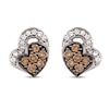 Thumbnail Image 1 of Le Vian Chocolate Diamond Earrings 1/4 ct tw Round 14K Vanilla Gold