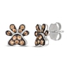Thumbnail Image 0 of Le Vian Chocolate Diamond Earrings 1/6 ct tw Round 14K Vanilla Gold