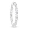 Thumbnail Image 1 of Diamond Hoop Earrings 1 ct tw Round 14K White Gold