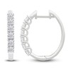 Thumbnail Image 0 of Diamond Hoop Earrings 1 ct tw Round 14K White Gold