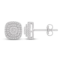 Diamond Stud Earrings 1/4 ct tw Round 10K White Gold