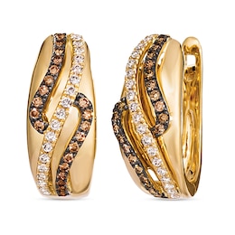 Le Vian Diamond Earrings 3/8 ct tw Round 14K Honey Gold