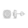 Thumbnail Image 2 of Diamond Stud Earrings 7/8 ct tw Round 14K White Gold