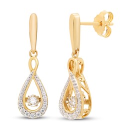 Diamonds in Rhythm 1/3 ct tw Earrings 10K Yellow Gold