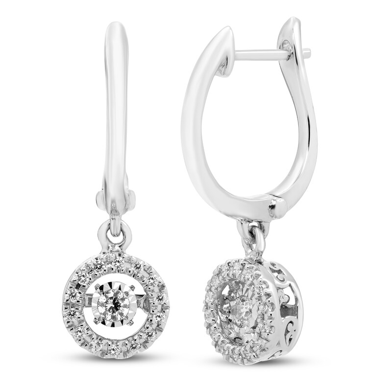 Diamond Earrings 1/3 ct tw Round 10K White Gold