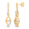 Diamonds in Rhythm 1/4 ct tw Earrings 10K Yellow Gold