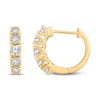 Thumbnail Image 1 of Diamond Hoop Earrings 1 ct tw Round 18K Yellow Gold