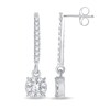 Diamond Earrings 1/2 ct tw Round 10K White Gold