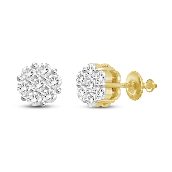 Diamond Stud Earrings 1/2 ct tw Round 14K Yellow Gold | Jared