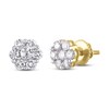 Thumbnail Image 1 of Diamond Stud Earrings 3/4 ct tw Round 14K Yellow Gold