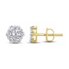 Thumbnail Image 2 of Diamond Stud Earrings 3/4 ct tw Round 14K Yellow Gold