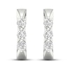 Diamond Hoop Earrings 1/4 ct tw Round 10K White Gold | Jared
