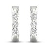 Diamond Hoop Earrings 1/4 ct tw Round 10K White Gold | Jared