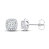 Thumbnail Image 1 of Diamond Stud Earrings 3/4 ct tw Round/Princess 10K White Gold