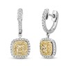 Thumbnail Image 1 of Le Vian Sunny Yellow Diamond Dangle Earrings 1-1/6 ct tw 14K White Gold