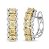 Thumbnail Image 0 of Le Vian Sunny Yellow Diamond Earrings 2-5/8 ct tw 14K White Gold