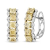 Thumbnail Image 1 of Le Vian Sunny Yellow Diamond Earrings 2-5/8 ct tw 14K White Gold