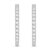 Thumbnail Image 2 of Diamond Hoop Earrings 2 ct tw Round 18K White Gold
