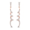 Thumbnail Image 2 of Diamond Dangle Earrings 1/2 ct tw Round 10K Rose Gold