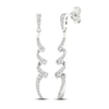 Thumbnail Image 1 of Diamond Dangle Earrings 1/2 ct tw Round 10K White Gold