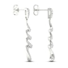 Thumbnail Image 4 of Diamond Dangle Earrings 1/2 ct tw Round 10K White Gold