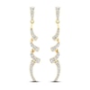Thumbnail Image 2 of Diamond Dangle Earrings 1/2 ct tw Round 10K Yellow Gold