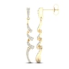 Thumbnail Image 3 of Diamond Dangle Earrings 1/2 ct tw Round 10K Yellow Gold