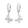 Thumbnail Image 2 of Diamond Butterfly Drop Earrings 1/6 ct tw Round 14K White Gold